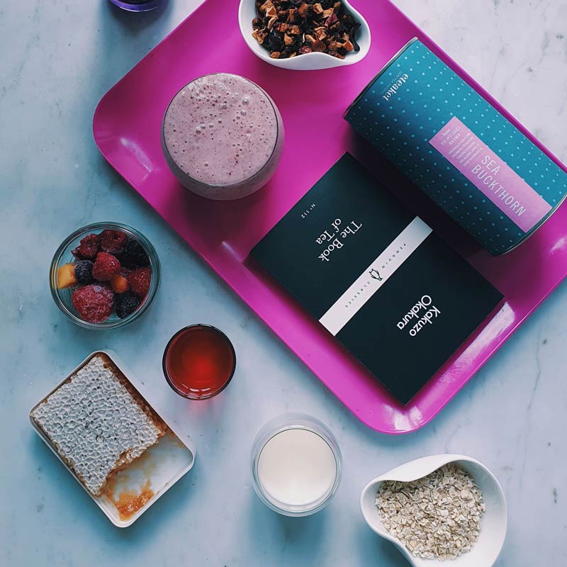 Self Care Box featuring locally foraged Sea Buckthorn Tea