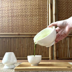 Matcha Tea Ware - Bowl with Pouring Spout, Stand & Cup