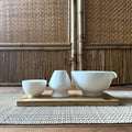 Matcha Tea Ware - Bowl with Pouring Spout, Stand & Cup