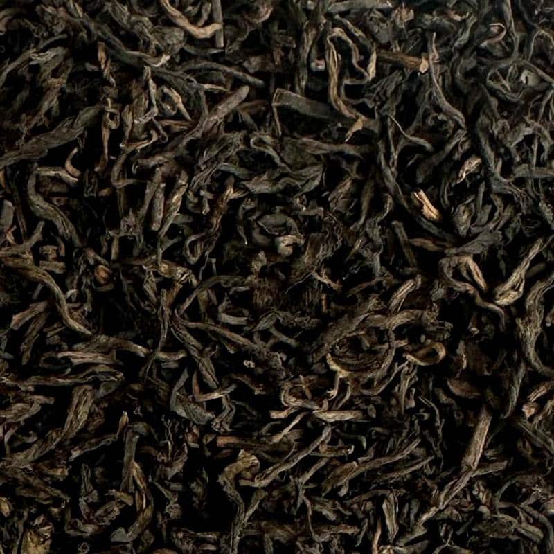 Guangxi Aged Liu Pao – loose leaf close-up