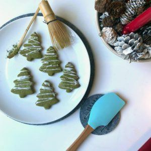 Matcha Xmas Tree Cookies