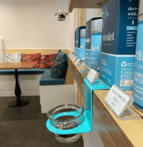Tea Room Retail Shelves