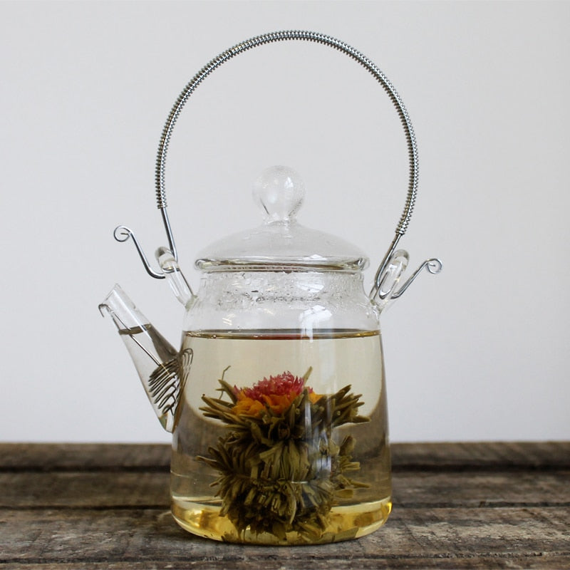 Flowering Glass Teapot – image 2