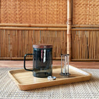 Glass Lidded Infuser Mug 'Soho' Grey