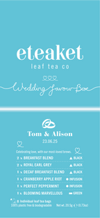 Customised Wedding Favour Box x 50