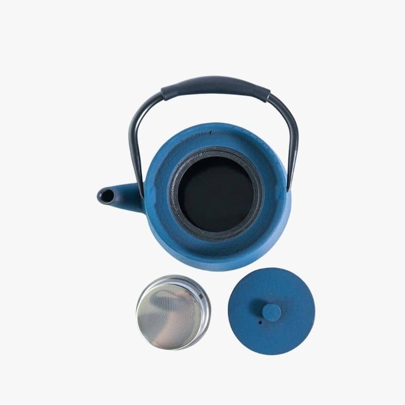 Cast Iron Blue Infuser Tea Pot – image 2