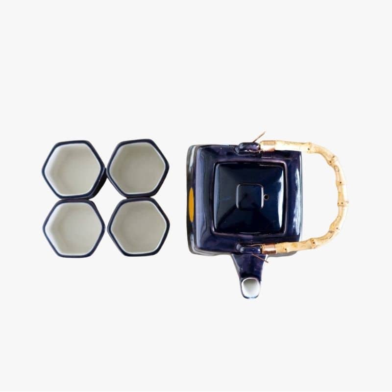 Moon Rabbit Tea Set 4 Cup – image 3