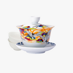 Japanese Crane Gaiwan Set