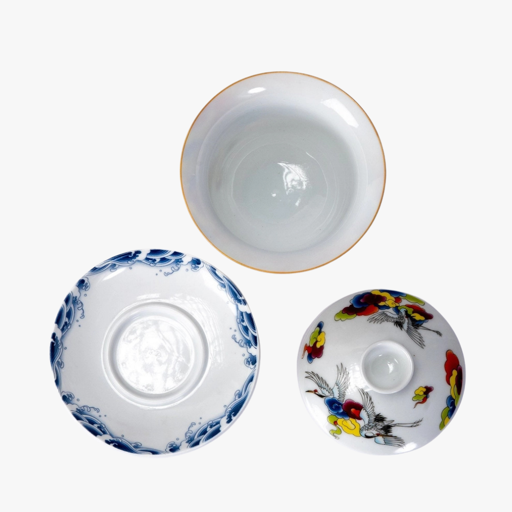 Japanese Crane Gaiwan Set – image 2
