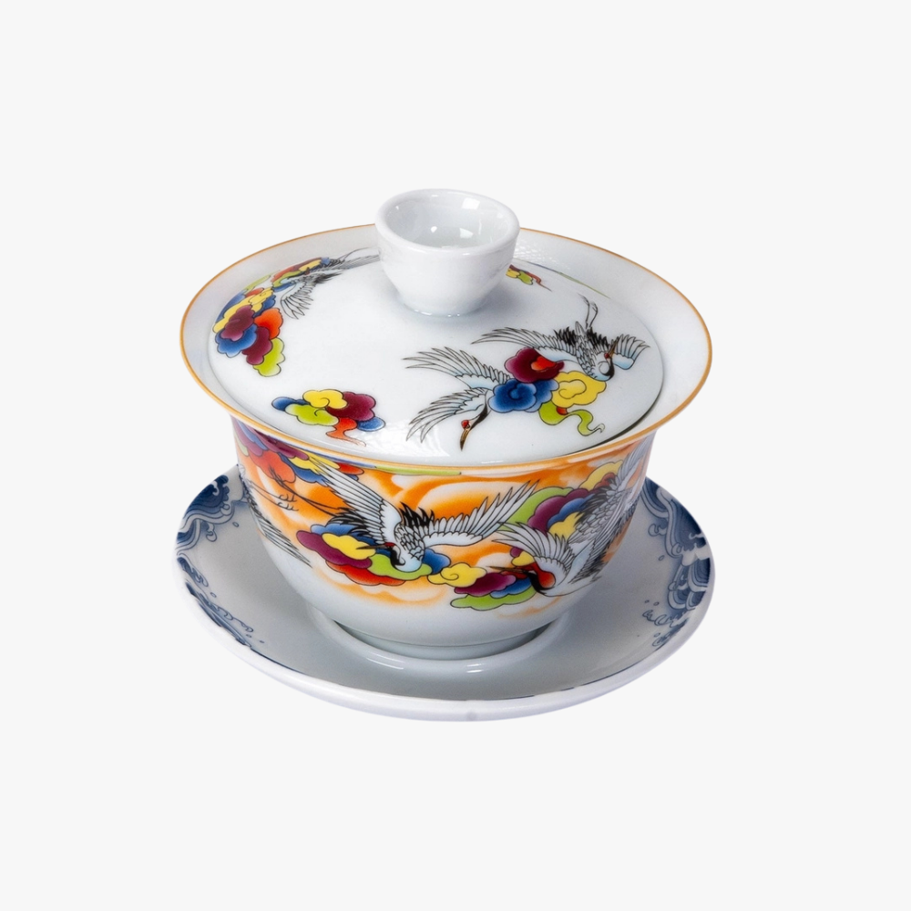 Japanese Crane Gaiwan Set – image 3