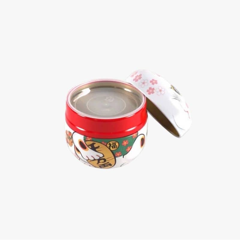 Lucky Cat Tea Storage Tin – image 2