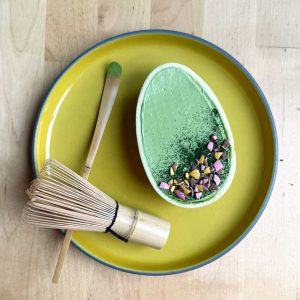 Matcha Cheesecake Easter Egg