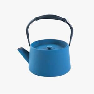 Cast Iron Blue Infuser Tea Pot
